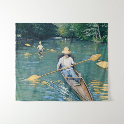 Gustave Caillebotte _ Skiffs on the Yerres Tapestry