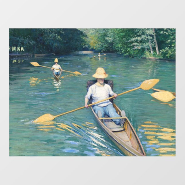Gustave Caillebotte - Skiffs on the Yerres Wall Decal (Front)
