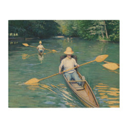 Gustave Caillebotte - Skiffs on the Yerres Wood Wall Art