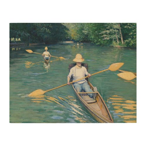 Gustave Caillebotte _ Skiffs on the Yerres Wood Wall Art