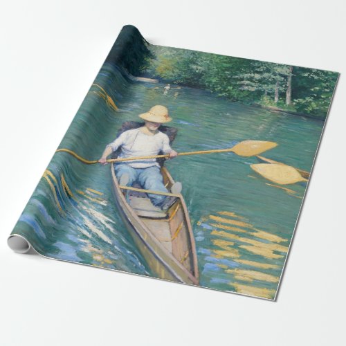Gustave Caillebotte _ Skiffs on the Yerres Wrapping Paper