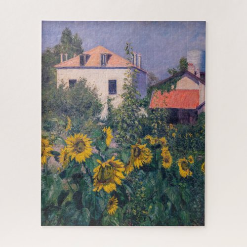 Gustave Caillebotte _ Sunflowers Garden Jigsaw Puzzle
