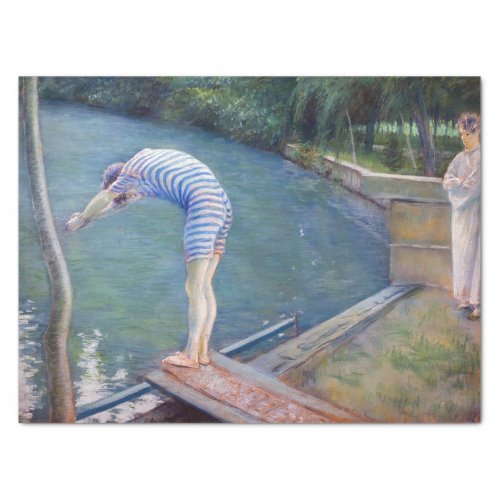 Gustave Caillebotte _ The Bather  The Diver Tissue Paper