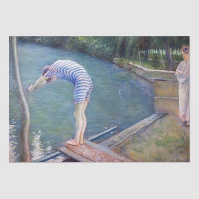 Gustave Caillebotte - The Bather / The Diver Tissue Paper (Front)
