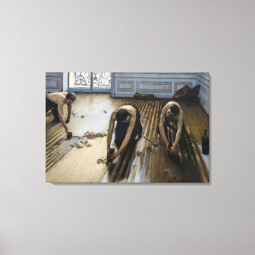 Gustave Caillebotte _ The Floor Scrapers Canvas Print