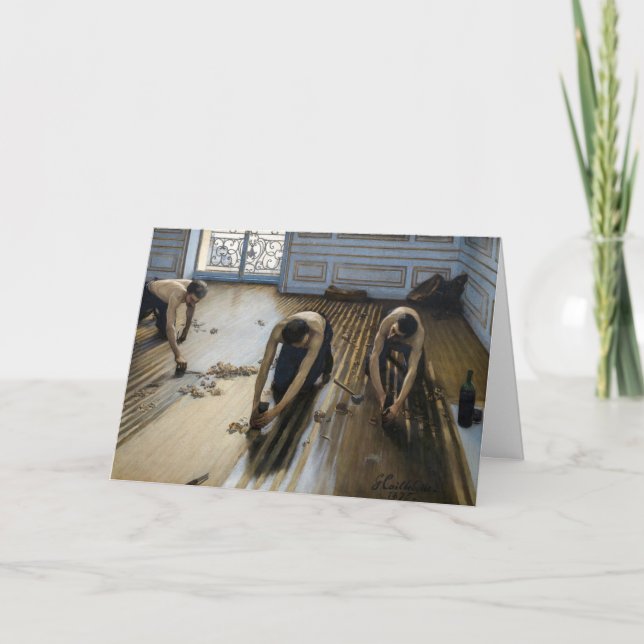 Gustave Caillebotte - The Floor Scrapers Card (Front)