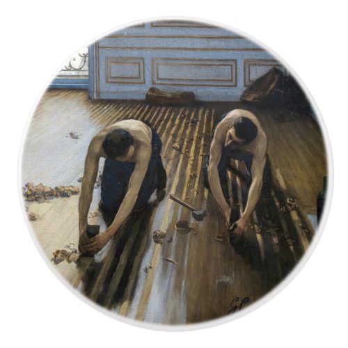 Gustave Caillebotte _ The Floor Scrapers Ceramic Knob