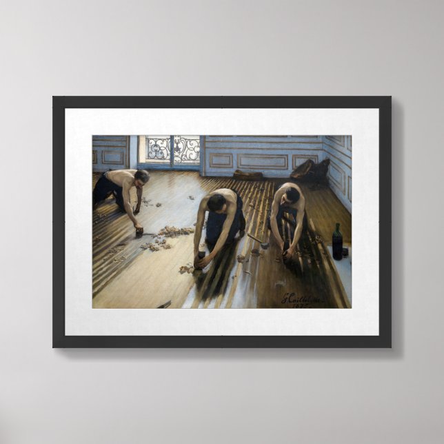 Gustave Caillebotte - The Floor Scrapers Framed Art (Framed Front)