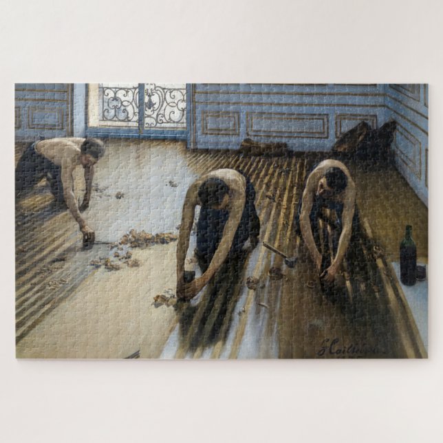 Gustave Caillebotte - The Floor Scrapers Jigsaw Puzzle (Horizontal)