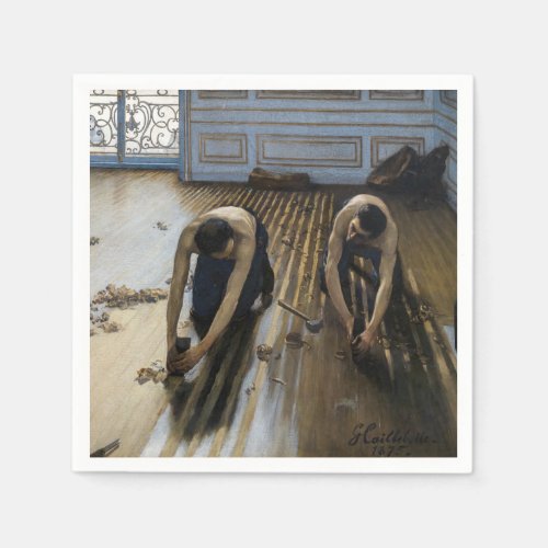 Gustave Caillebotte _ The Floor Scrapers Napkins