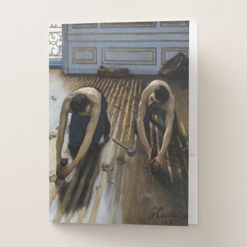 Gustave Caillebotte _ The Floor Scrapers Pocket Folder