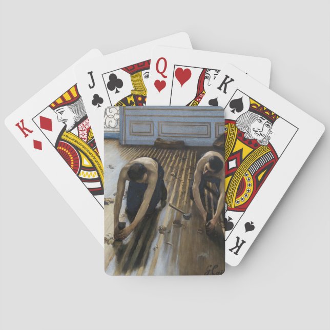 Gustave Caillebotte - The Floor Scrapers Poker Cards (Back)