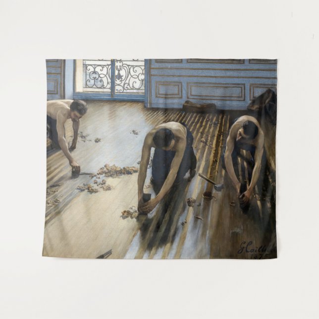 Gustave Caillebotte - The Floor Scrapers Tapestry (Front (Horizontal))