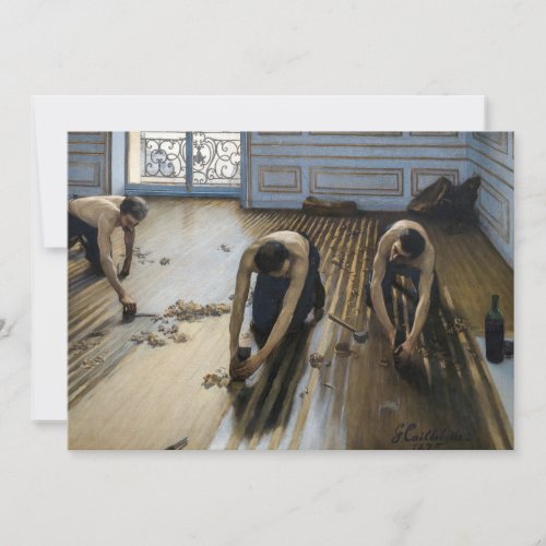 Gustave Caillebotte _ The Floor Scrapers Thank You Card