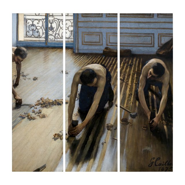 Gustave Caillebotte - The Floor Scrapers Triptych (Front)