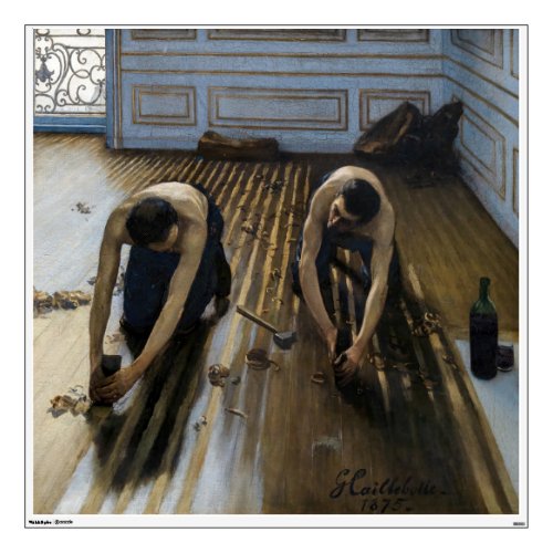 Gustave Caillebotte _ The Floor Scrapers Wall Decal