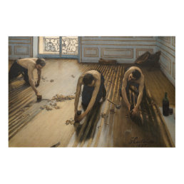 Gustave Caillebotte - The Floor Scrapers Wood Wall Art