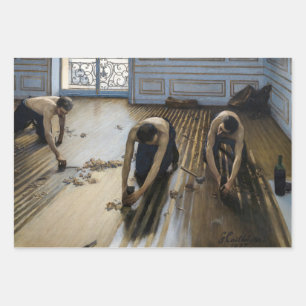 Gustave Caillebotte - The Floor Scrapers Wrapping Paper Sheets