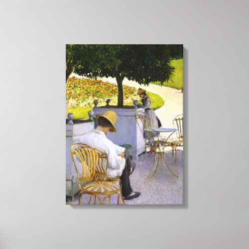 Gustave Caillebotte _ The Orange Trees Canvas Print