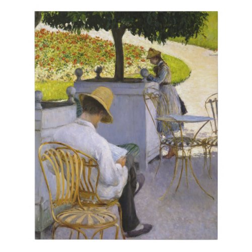 Gustave Caillebotte _ The Orange Trees Faux Canvas Print