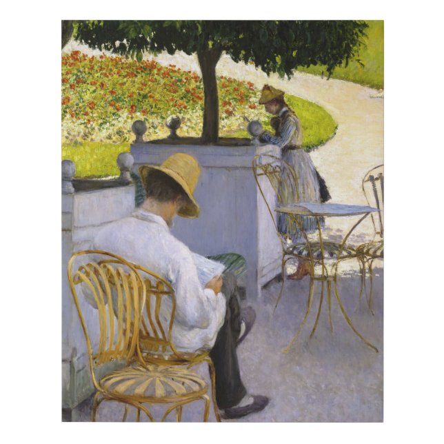 Gustave Caillebotte - The Orange Trees Faux Canvas Print (Front)