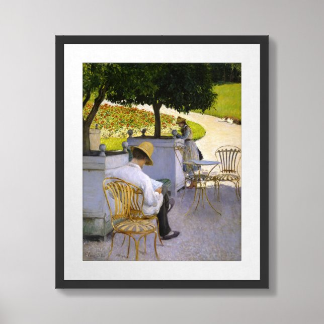Gustave Caillebotte - The Orange Trees Framed Art (Framed Front)