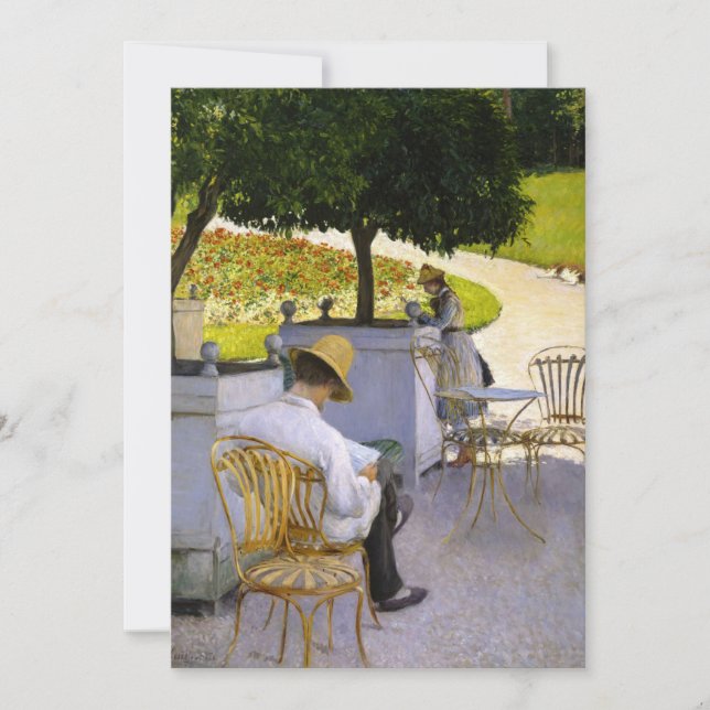 Gustave Caillebotte - The Orange Trees Invitation (Front)