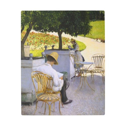 Gustave Caillebotte _ The Orange Trees Metal Print