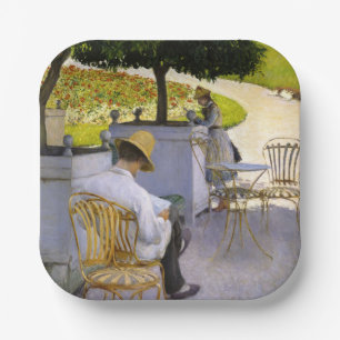 Gustave Caillebotte - The Orange Trees Paper Plates