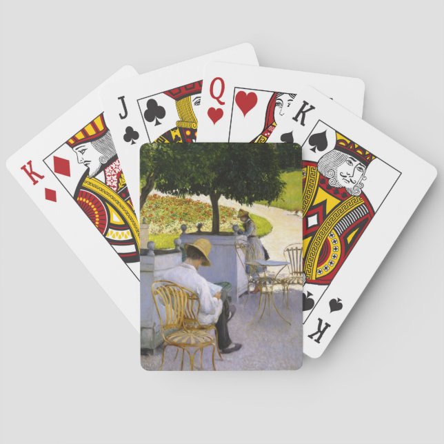 Gustave Caillebotte - The Orange Trees Poker Cards (Back)