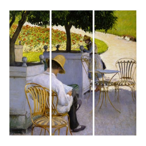 Gustave Caillebotte _ The Orange Trees Triptych