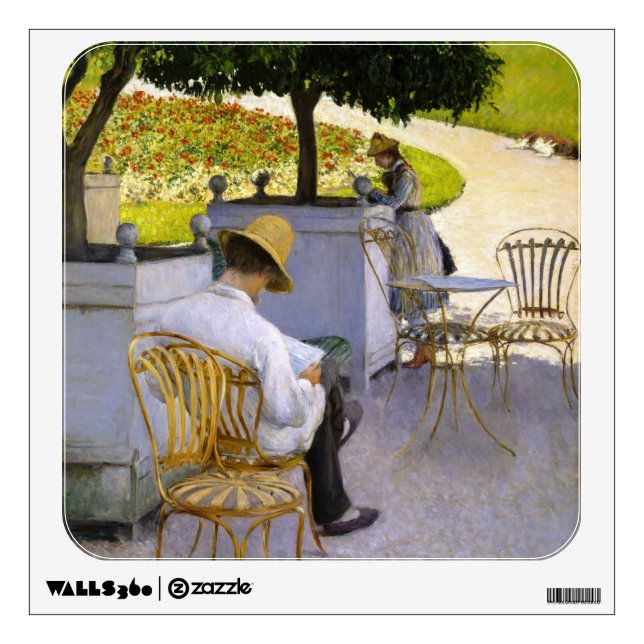 Gustave Caillebotte - The Orange Trees Wall Decal (Front)