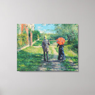 Gustave Caillebotte - The Path Uphill Canvas Print