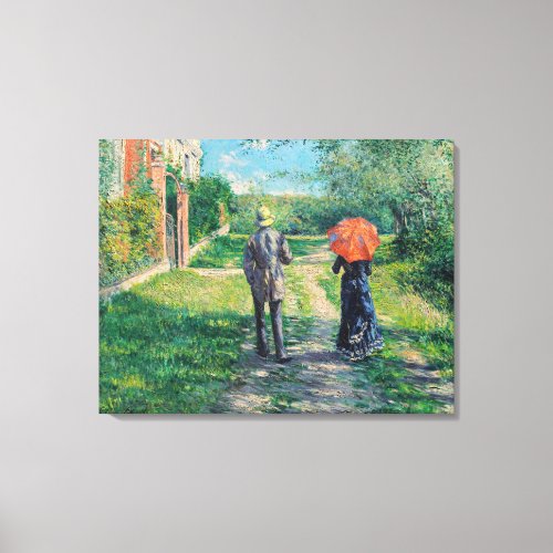 Gustave Caillebotte _ The Path Uphill Canvas Print