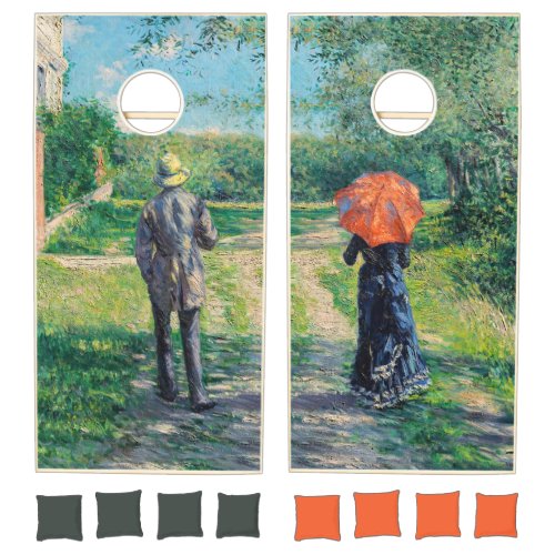 Gustave Caillebotte _ The Path Uphill Cornhole Set