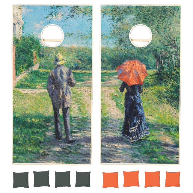 Gustave Caillebotte - The Path Uphill Cornhole Set (Set)