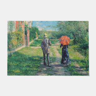 Gustave Caillebotte - The Path Uphill Doormat