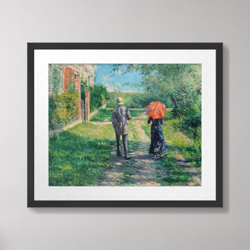 Gustave Caillebotte _ The Path Uphill Framed Art