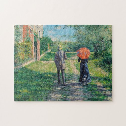 Gustave Caillebotte _ The Path Uphill Jigsaw Puzzle