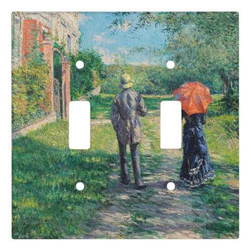 Gustave Caillebotte _ The Path Uphill Light Switch Cover