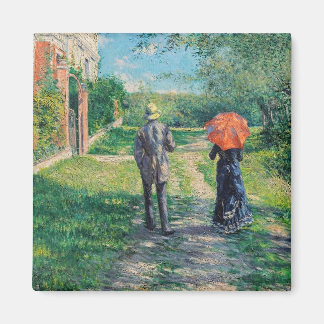 Gustave Caillebotte - The Path Uphill Magnet (Front)