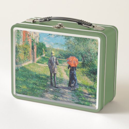 Gustave Caillebotte _ The Path Uphill Metal Lunch Box