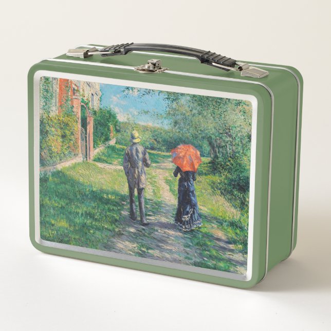 Gustave Caillebotte - The Path Uphill Metal Lunch Box (Front)