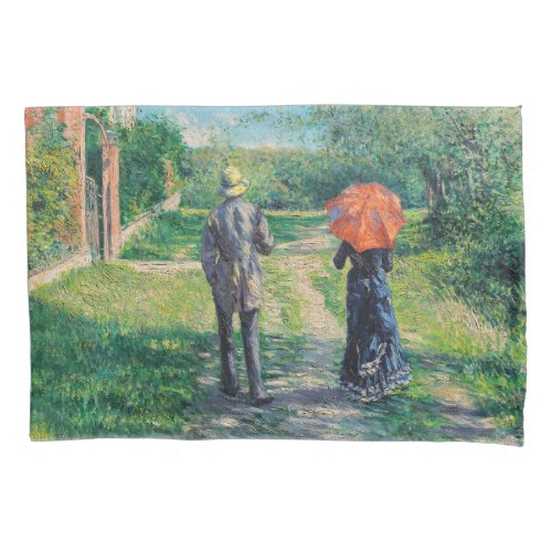 Gustave Caillebotte _ The Path Uphill Pillow Case