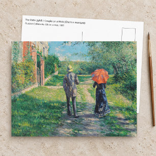 Gustave Caillebotte - The Path Uphill Postcard