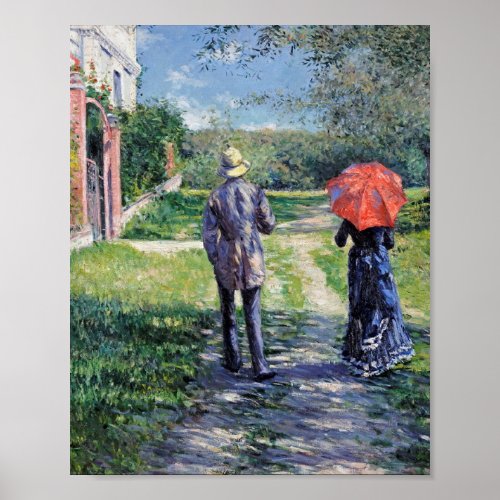 Gustave Caillebotte _ The Path Uphill Poster