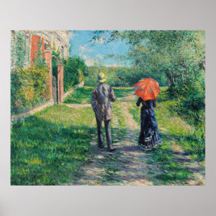 Gustave Caillebotte - The Path Uphill Poster