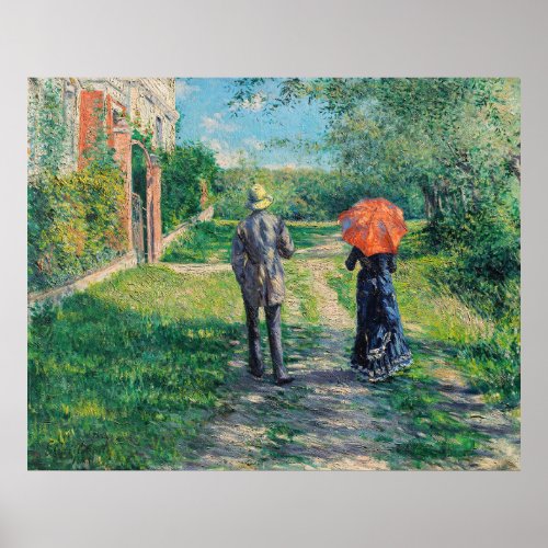 Gustave Caillebotte _ The Path Uphill Poster