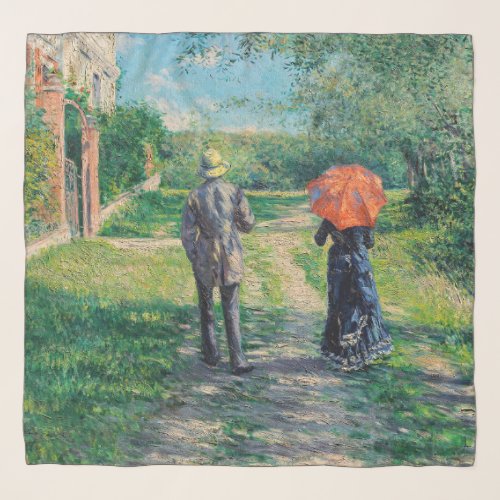 Gustave Caillebotte _ The Path Uphill Scarf