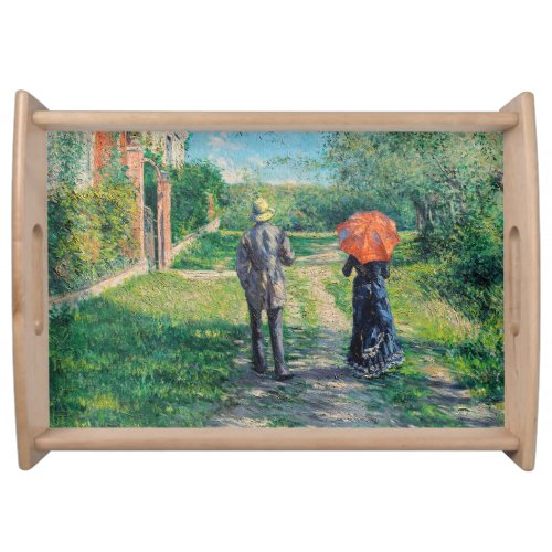 Gustave Caillebotte _ The Path Uphill Serving Tray